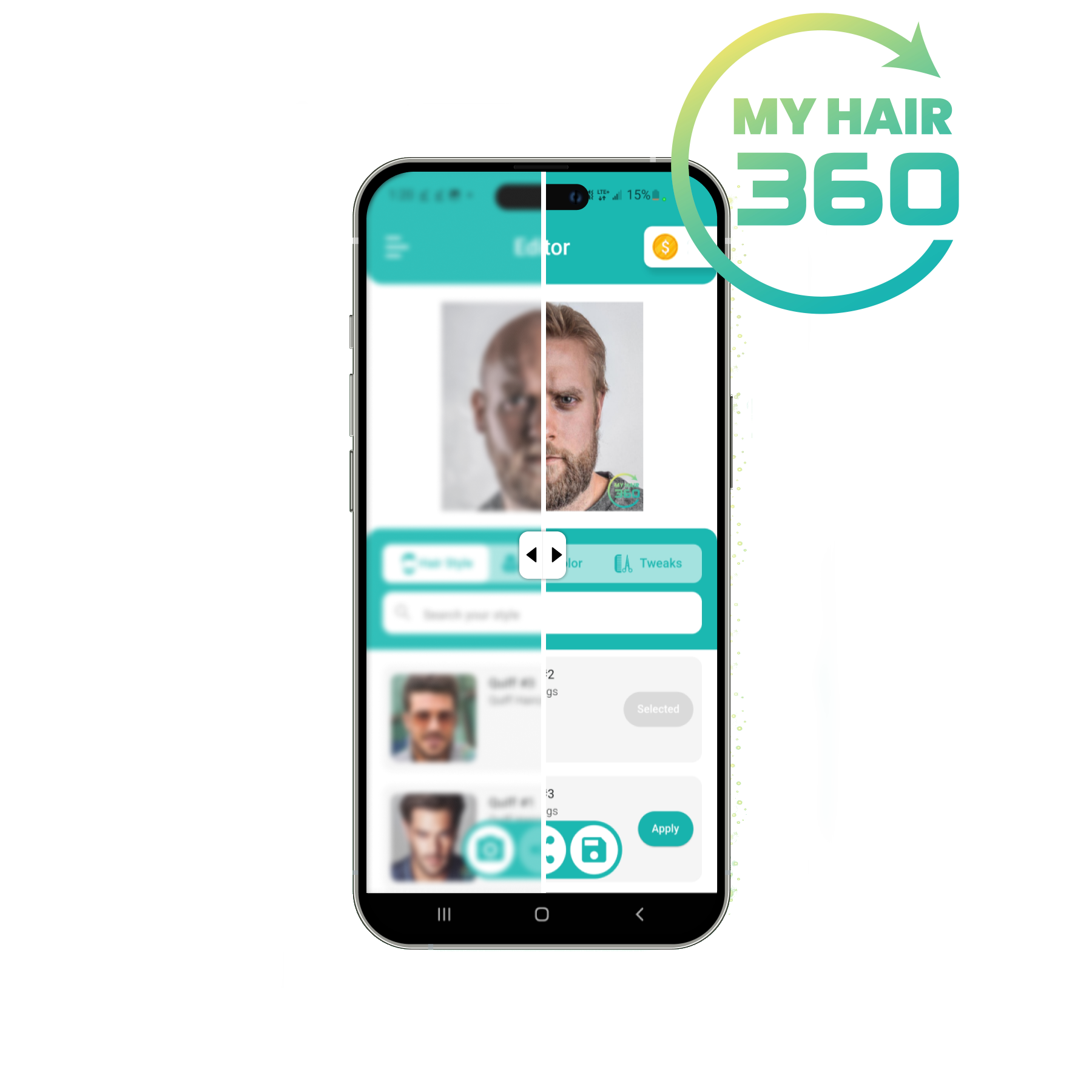 MyHair360 Men's Hair Editor App
